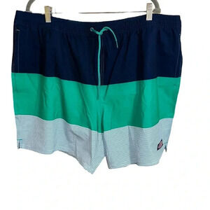 Vineyard Vines Striped Swim Trunks Suit Size 2XL